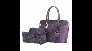 MKF Collection Autumn Crocodile Skin Tote Handbag with Wallet by Mia