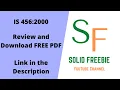Download Lagu Free IS 456 (2000) Code book/Review and download PDF/ Download Link in the Description.