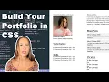 CSS Portfolio Website for Beginners Hosting On GitHub Pages