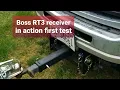 Boss RT3 hitch Receiver first test showing how it mounts