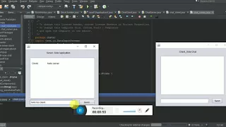 A simple client server chat application in java sockets