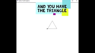 How to draw triangle in IDLE Python