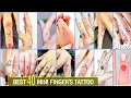 40 Finger Tattoo Ideas for Mini Finger Tattoos Small Finger Tattoo
