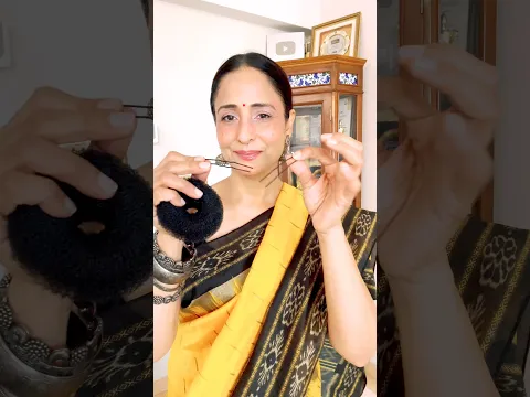 ✨️ छोटे बालों में जूड़ा कैसे बनाएं ? #lataasaberwal #simplemakeup #ashortaday #shorts #hairstyle
