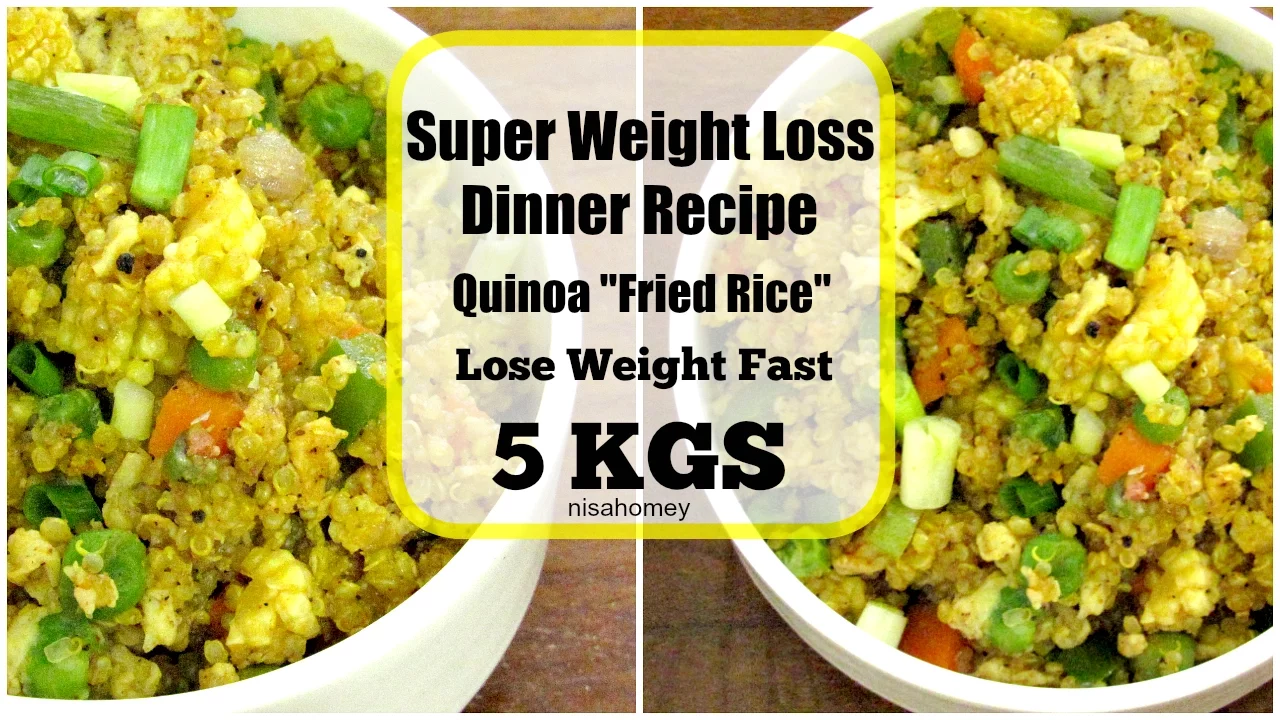 Super Weight Loss Quinoa Fried Rice - Fat Burning Meal/Diet Plan To Lose Weight Fast -Dinner Recipes