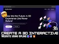 How to Create Interactive 3D Website using Spline Modern Website Tutorial using HTML and CSS