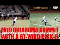 Oklahoma commit Jaden Davis with nice pick-6