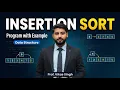 Program Insertion Sort Program Hindi with Example in Data Structure by vikas singh