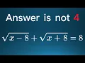 This Algebra Equation Has a Surprisingly Simple Solution Math Olympiad