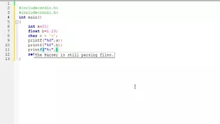 C Programming - Dealing with Int Float Char Datatype