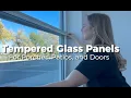 Tempered Glass Panels for Porches Patios Security Doors