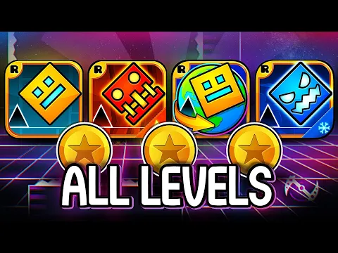 Download MP3 Every Geometry Dash Level! ALL COINS! (GD, Meltdown, World, Subzero)