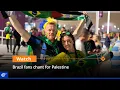 Lagu Brazil fans chant for Palestine