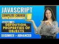 25 Definition and Properties of Objects Javascript tutorial for beginners Javascript full course