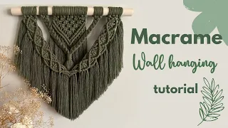 DIY Boho Macrame Wall Hanging TUTORIAL for beginners Step by Step