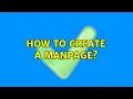 Ubuntu How to create a manpage 3 Solutions
