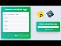 Create a quiz app using Javascript Tailwind Css