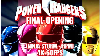 every power rangers final opening disney seasons era ninja storm rpm 4k 60fps 