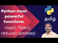 Python map filter reduce in Tamil map function in Tamil Filter function in Tamil lambda Tamil