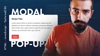 Create MODAL POPUP With HTML JS and TailwindCSS Easily