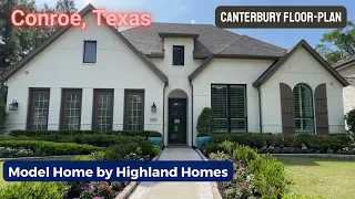 Highland Homes Canterbury 2 810 SF 4 Bed 3 5 Bath Conroe TX Model Home Tour in Artavia