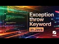 throw keyword in Java with Example