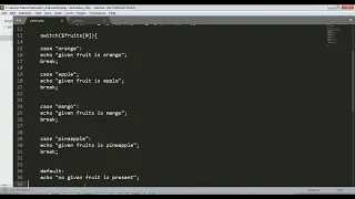 PHP Episode 18 - Switch statement in php