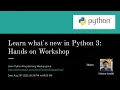 Learn What s new in Python 3 Learn Python Programming meetup Meetup 10