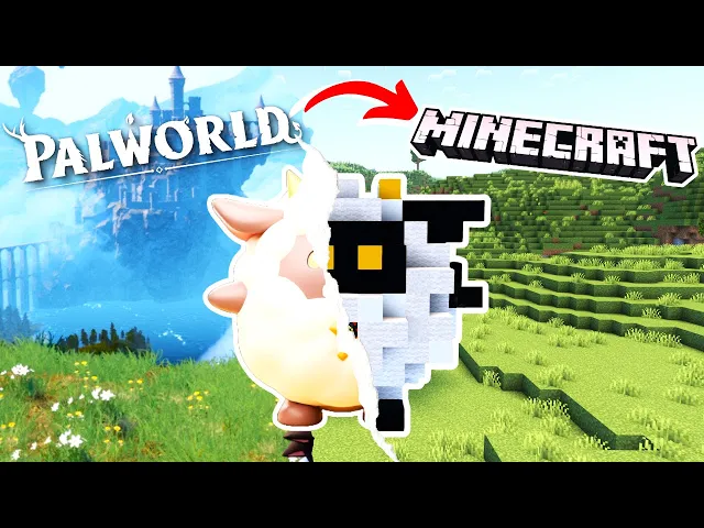 I built Palworld in Minecraft: How to recreate Lamball, Grizzbolt and Teafant! &amp;free download
