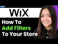 How to Add Filters to Your Wix Store - Shop by Category 2026 Step By Step