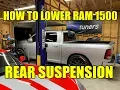 RAM 1500 Lowering Kit INSTALL - REAR Suspension 2009-2018