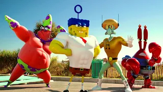 La Primera Vez De Bob Esponja Fuera Del Agua Escenas Más Divertidas 4K  La Primera Vez De Bob Esponja Fuera Del Agua Escenas Más Divertidas 4K