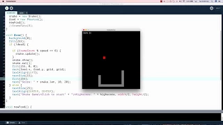 Speed coding Snake Game in Processing
