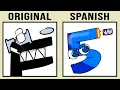 Alphabet lore vs Spanish Number Lore Comparison