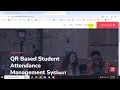 Student Attendance System Using QR-Code Java Web Application Final Year Project 2026
