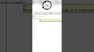 Python String Method islower isupper