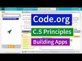 Multi-Screen Apps Lesson 2 13 Tutorial with Answers Code org CS Principles