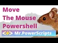 Move the mouse cursor with Powershell