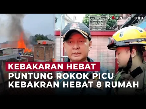 Diduga Gara-Gara Puntung Rokok ODGJ, Delapan Rumah di Bandung Terbakar