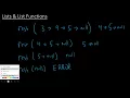 COMP110 - List Functions