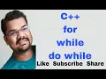 C Control Structures Part 3 Loop Structure for while do while while do while Difference