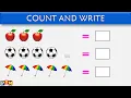 Count and Write count and write numbers Counting count and write numbers 1-10 basic math