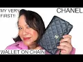 NEW Chanel Wallet on Chain in Black Cavier Leather - My very first Chanel ever Review