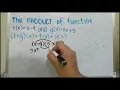 Tutorial on the Operation of Functions sum difference quotient product composition
