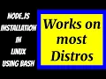 Install Node js in linux