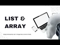 Mengenal List Array Dalam Pemrograman Komputer