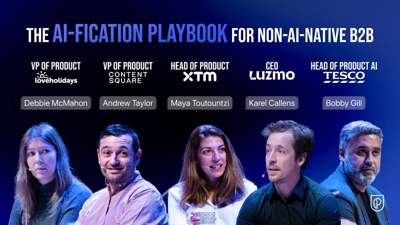 #productcon London'26 | Bringing AI Capabilities to Non-AI Native Products - YouTube thumbnail