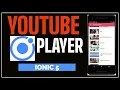 Ionic 5 Youtube Player with Cordova Plugin