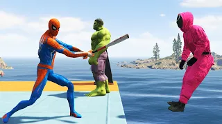 GTA 5: THAT WAS BRUTAL! SPIDER-MAN WITH A BASEBALL BAT vs SUPERHEROES! (Euphoria Physics) Ep.39