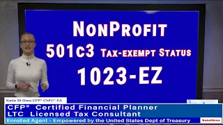 How to Start a 501c3 Nonprofit Form 1023-EZ Guide by Katie St Ores CFP